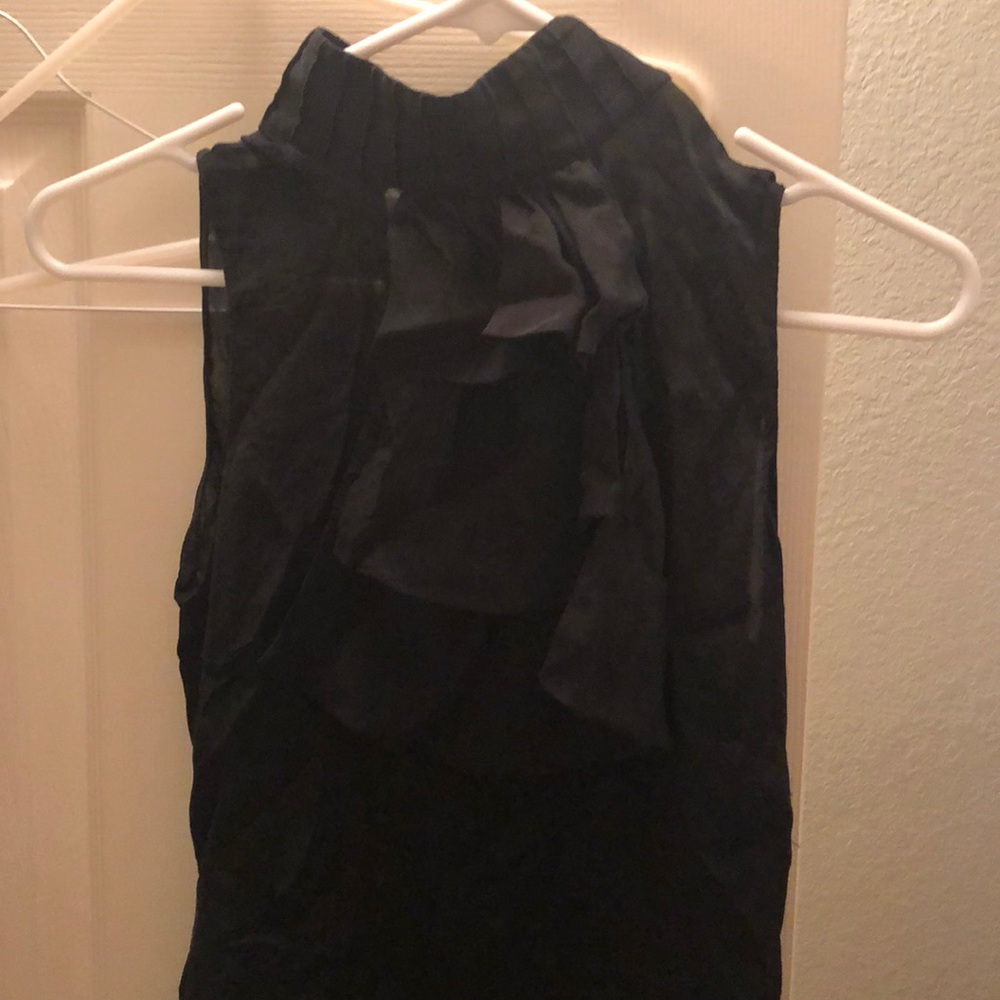 Silk sleeveless blouse